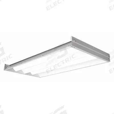 COLUMBIA LIGHTING Recessed Troffer: 4 ft Lg, 2 ft Wd, 4,600 lm, 3500K, 40 W - 2 ft. x 4 ft. LED Center-Basket Troffers