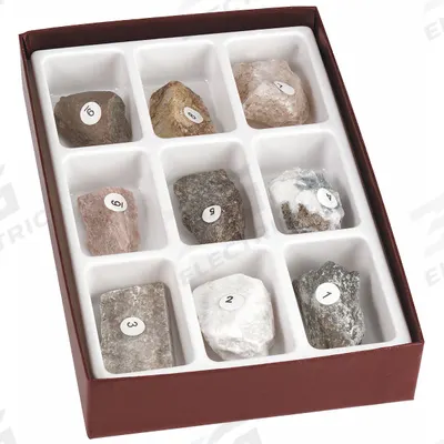APPROVED VENDOR Mohs Hardness Scale: Moh's Scale of Hardness, (9) Specimens - Rebar Locator Accessories & Minerals