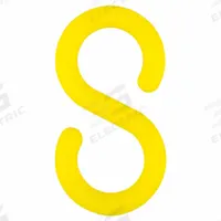 APPROVED VENDOR S-Hook for Plastic Chain Barrier: Yellow, 2 3/10 in Overall Lg, 1 1/8 in Overall Wd (MPN 50302-10). Key specifications — attr981836: Plastic.