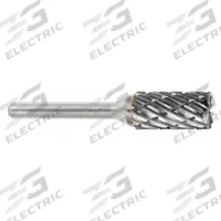 SGS PRO Carbide Bur: Cylinder with End Cut, SB-3, Steel Cut, 3/8" x 3/4" Head, 1/4" Shank (MPN 19356). Key specifications — Trade Number: SB-3; Brand: SGS PRO.