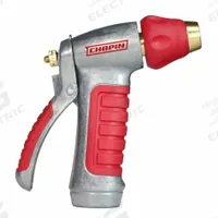 APPROVED VENDOR Adjustable Hose Nozzle: Adj Stream, Rear Trigger, 100°F Max Temp, Pistol Grip, GHT (MPN 4630). Key specifications — Construction: Metal.