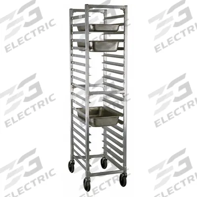 NEW AGE INDUSTRIAL Steamtable Pan Rack: 20 Slots, 3 in Betw Shelves, 500 lb Capac - End-Loading Steam Table Pan Racks