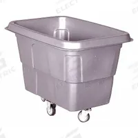APPROVED VENDOR Cube Truck: 11.9 cu ft, 250 lb, 44 1/2 in L x 32 in W x 33 1/2 in H, Gray, Std (MPN 36FK90). Key specifications — Manufacturer Part Number: 36FK90; Brand: APPROVED VENDOR; Caster/Wheel Configuration: (2) Rigid; Color: Gray.
