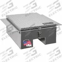 BUYERS PRODUCTS A-Frame: Aluminum, Silver, 12 in Overall Dp, 24 in Overall Ht, 22 in Overall Wd (MPN 1705381). Key specifications — Truck Box Type: Step Truck Box; Lock Type: No Lock; Brand: BUYERS PRODUCTS; Color: Silver; Latch Type: Hasp.