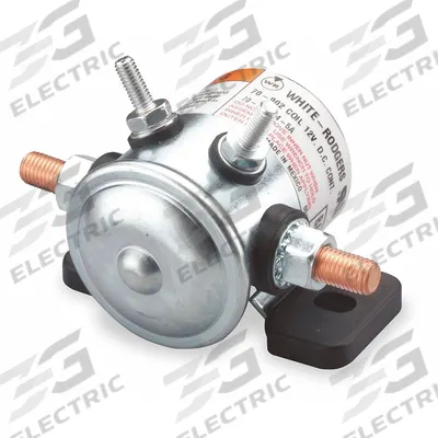 WHITE-RODGERS Power Solenoid: 80 A Current Rating, 12 V DC Coil Volt, SPST-NO, 4 Terminals - DC Power Solenoids
