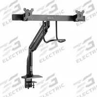 EATON TRIPP LITE Display Mount: Black, Steel, Clamp/Grommet Mount, 22 lb Wt Capacity (MPN DMPDD1735AM). Key specifications — Features: Antimicrobial Protection Helps Provide a Safer, Cleaner and Healthier Environment; Material: Steel; Brand: EATON TRIPP LITE; Mount Mechanism: Clamp/Grommet; Color: Black.