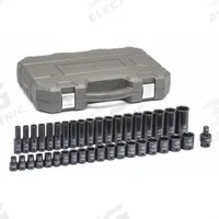 GEARWRENCH Socket Set: 3/8 in Drive Size, 9 mm to 30 mm Socket Size Range, Manganese Phosphate, SAE (MPN 84948N). Key specifications — attr1204251: GEARWRENCH; attr1215453: 3/8 in; attr1215454: 9 mm to 30 mm; attr1224229: Friction.