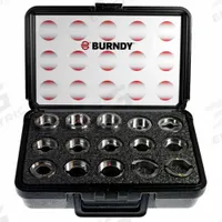BURNDY Upper and Lower Crimping Die Set: 6 AWG to 750 kcmil Aluminum, YA-A/YS-A, 15 Sizes, Aluminum (MPN UDIEKITAL). Key specifications — attr511073: YA-A; attr511072: Aluminum; attr473934: BURNDY; attr542116: 6 AWG to 750 kcmil Aluminum; attr511067: PAT46.