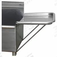 EAGLE GROUP Detachable Drainboard: 430 Stainless Steel, 3 3/4 in Overall Ht, 21 in Overall Wd (MPN 21x18 RRDEDB). Key specifications — Product Type: Wash Station Drainboard; Material: 430 Stainless Steel; Brand: EAGLE GROUP.