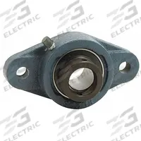 TRITAN 2 Bolt Flange Bearing: Radial Ball, 3/4 in Bore, Cast Iron, Eccentric Collar, 3 9/16 in Lg (MPN SALF204-12G). Key specifications — Bore Type: Cylindrical; Brand: TRITAN; Lubricant Material: NLGI #2 Equivalent; Mounting Bolt Size: 5/16 in; System of Measurement: Inch.
