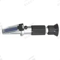EXTECH Refractometer: Brix, +/-0.2% Brix Accuracy, Auto, Analog, 1 1/4 in Overall Dp (MPN RF15). Key specifications — Brand: EXTECH; Accuracy: +/-0.2% Brix; Refractive Index - Min: 0 % Brix; Automatic Temperature Compensation Included: Automatic; Refractive Index - Max: 32 % Brix; Resolution: 0.2% Brix; Test Parameters: Brix.