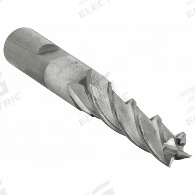 CLEVELAND Square End Mill: High Speed Steel, TiCN Coated, 4 Flute, 7/16" Mill Dia - General Purpose High-Speed Steel Square End Mills