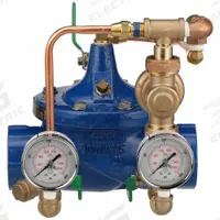 ZURN WILKINS Automatic Control Valve: 2 in Nominal Pipe Size, NPT, 15 psi to 120 psi (MPN 2-ZW209TH). Key specifications — Body Material: Ductile Iron; Brand: ZURN WILKINS.