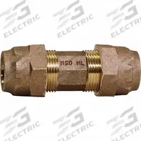 A.Y. MCDONALD Compression Fitting Coupling: 3/4 in OD x 3/4 in OD Fitting Size, Brass (MPN 74758-11-3/4"). Key specifications — Brand: A.Y. MCDONALD.