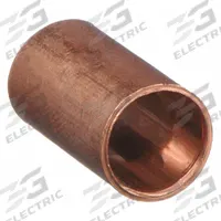 STREAMLINE Sweat Fitting Coupling: 1/2 in CTS x 1/2 in CTS, Cup x Cup, Dimple Center Stop (MPN W 10145)