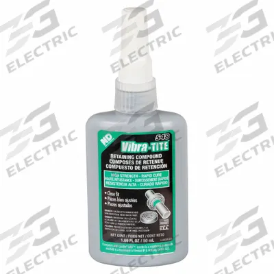 VIBRA-TITE Retaining Compound: 548, 1.7 fl oz, Bottle, Green - Close-Fitting Parts Retaining Compounds