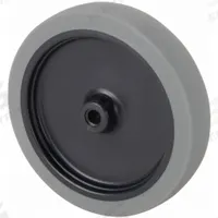 APPROVED VENDOR Caster Wheel: 4 in Wheel Dia., 1 in Wheel Wd, Rubber, 135 lb Load Rating, Gray, Std (MPN IS04Z4105). Key specifications — Wheel Core Material: Polypropylene; Wheel/Tread Color: Gray; Brand: APPROVED VENDOR.