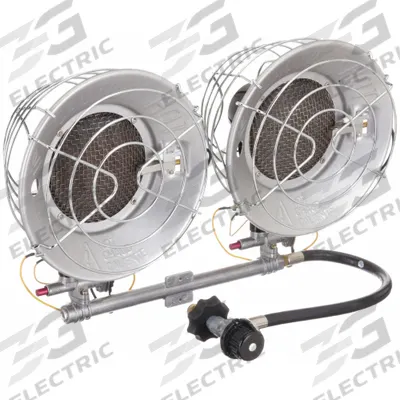 Dayton Portable Gas Tank-Top Heater: 30,000 BtuH Heating Capacity Output - Portable Gas Tank-Top Radiant Heaters
