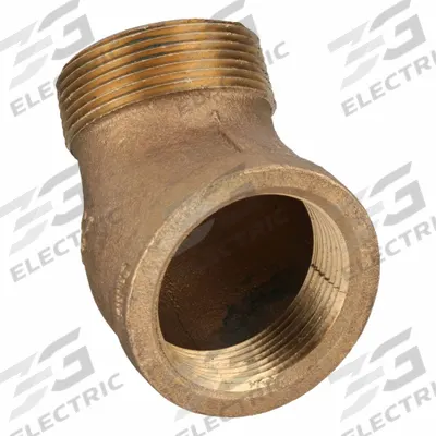 APPROVED VENDOR Metal Pipe Elbow: 45° Elbow, 1 1/2 in x 1 1/2 in, Class 125, None Brass - Threaded Low-Pressure Pipe Fittings for Potable Water