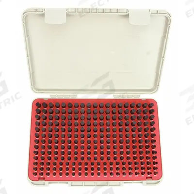 VERMONT GAGE Black Oxide-Coated Pin Gauge Set: Go (Plus), 0.251 in to 0.5 in - Go (Plus) Pin Gauge Sets - Black Oxide Finish