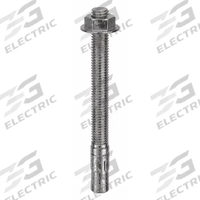 MKT FASTENING Wedge Anchor: 5 1/2 in Overall Lg, 1/2 in Dia, 1/2"-13 Thread Size, Plain - 316 Stainless Steel Wedge Anchors