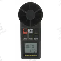 DWYER Anemometer: 1 fpm Air Velocity Resolution, Rotating Vane, Air Velocity/Temp, Under 100 fpm (MPN 8904). Key specifications — Vane Material: Plastic; Data Logging: No; Manufacturer Part Number: 8904; Brand: DWYER; Temperature Accuracy: +/ 1.0°; Display Type: Digital; Includes: Carrying Case; Power Source: Battery.