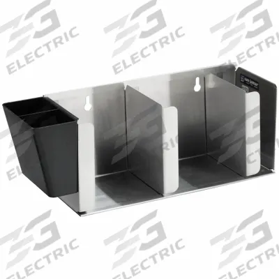 APPROVED VENDOR Lid Organizer: 6 1/2 in Ht, 17 1/8 in Wd, 5 1/8 in Dp - Lid & Straw Organizers