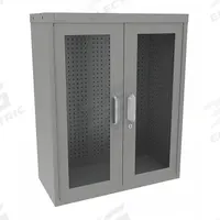 VIDMAR Pegboard Wall Cabinet: 30 in x 14 in x 37 in, Clearview, Pull Handle & Keyed, Gray, 110 lb Wt (MPN Grainger48878). Key specifications — attr66693: Medium Duty; attr66638: Steel; attr66636: Assembled; attr66635: Gray; attr66630: VIDMAR.