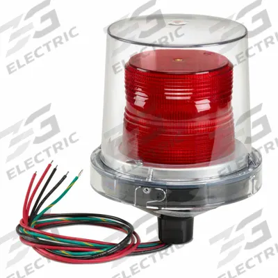 FEDERAL SIGNAL Strobe Light: 24V DC, Pole Mount, 7 1/2 in Overall Dp, 80 Flashes per Minute - Fire Alarm Strobes