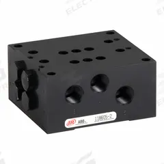 ARO Manifold: 2 Ports, Manifold/Plugs/Seals, 3/8 in Female NPT, 1/4 in Female NPT, 0°F to 180°F (MPN 118605-2). Key specifications — attr1089083: Seals; attr1086904: Manifold; attr1086871: 118605-2.