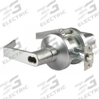 ABILITY ONE Door Lockset: Classroom Lever Locksets, Chrome, ADA Compliant (MPN 5340-00-NIB-0135). Key specifications — Ligature Resistance: Not Ligature-Resistant; Brand: ABILITY ONE; Lockset Function ANSI Code: F110; Visual Indicator Message: No Message; Lockset Style: GT135 Philadelphia; ADA Compliant: Yes; Finish: Satin Chromium-Plated : Die Cast Zinc.