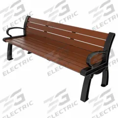 ULTRASITE Heritage Outdoor Bench: Heritage, 72 in Overall Lg, 30 in Overall Ht, Brown, Black (MPN PB 6BROBFHER). Key specifications — Manufacturer Part Number: PB 6BROBFHER; Brand: ULTRASITE; Frame Color: Black; Product Type: Outdoor Bench; Seat Color: Brown; Series: Heritage.