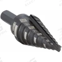 MILWAUKEE Step Drill Bit: 4 mm to 20 mm, Black Oxide HSS, 3-Flats Shank (MPN 48-89-9320). Key specifications — attr1234936: Not Impact Rated.