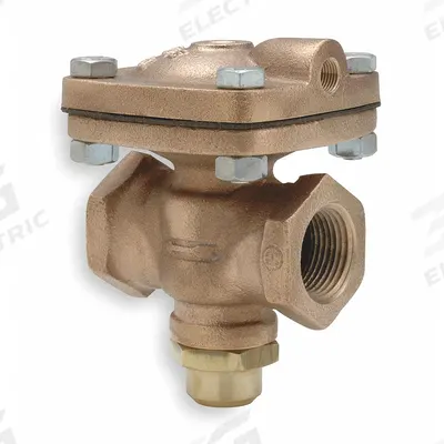 CASH VALVE Pneumatically Actuated Diaphragm Valve: 1 1/2 in, Bronze, 2-Way, NPTF x NPTF - 2-Way, Metal Pneumatically-Actuated Diaphragm Valves