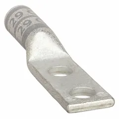 Compression Lug: For 4 AWG, Stranded Wire, 3/8 in Stud Size, Long, Copper Barrel (MPN 24C390). Key specifications — Inspection Hole: No; For Wire Type: Stranded; For Wire Sizes: 4 AWG; Brand: APPROVED VENDOR; Manufacturer Part Number: 24C390.