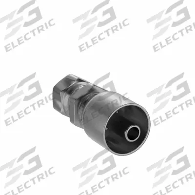 PARKER Hydraulic Crimp Fitting: Steel x Steel, Straight, -6 For Hose Dash Size - Parker Crimp Hydraulic Hose Fittings with BSPP Connection