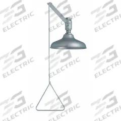GUARDIAN EQUIPMENT Plumbed Shower: Ceiling Mnt, Stainless Steel Sprayhead, Shroud, Silver, G1692. Key specifications — Brand: GUARDIAN EQUIPMENT; Activation: Pull Rod.