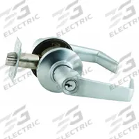 SCHLAGE Door Lockset: Office Lever Locksets, Chrome, ADA Compliant (MPN S51PD SAT 626 KD C123 KWY). Key specifications — attr1024149: Not Ligature-Resistant; attr1011488: SCHLAGE; attr1024446: F81; attr1011524: No Message; attr1011506: S Saturn; attr1011485: Yes; attr1059461: Satin Chromium-Plated : Brass.