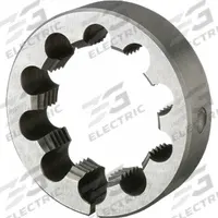 APPROVED VENDOR Round Threading Die: 1/4"-27 UNS, 1 in OD, Solid, High Speed Steel (MPN 13078)