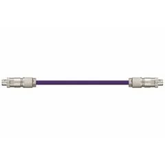 READYCABLE Ethernet Cable: Cat6a, M12 Male Straight x M12 Male Straight, 60 ft Lg, PUR, Purple, X (MPN CAT9441010-60). Key specifications — Brand: READYCABLE; Cable Jacket Color: Purple; End 1 Coding: X; End 2 Coding: X; Performance Category: Cat6a.