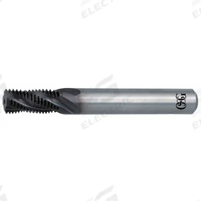 OSG Thread Mill: Helical Flute, M6x1 Metric, 3 Flute - Helical-Flute Thread Mills for Stainless Steel & Super Alloys