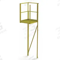 TRI-ARC Turn Platform: 9.3 ft Overall Ht, Steel (MPN UCT07246). Key specifications — Material: Steel; Color: Yellow; Brand: TRI-ARC.
