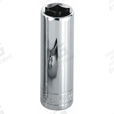 SK PROFESSIONAL TOOLS Socket: SAE, 1/2 in Drive Size, 3/8 in Socket Size, 6-Point, Deep - 1/2" Drive Hand Sockets