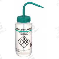 APPROVED VENDOR Wash Bottle: 500 mL, Methyl Ethyl Ketone, Green, Wide, Std Spout Spout, White (MPN 24J907). Key specifications — Closure Color: Green; Vented/Nonvented: Nonvented; Body Color: White; Brand: APPROVED VENDOR; Imprinting Group: Specific Chemicals.