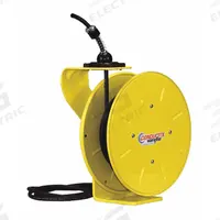 CONDUCTIX-WAMPFLER Extension Cord Reel: Ratchet Lock, 50 ft Cord Lg, 12 AWG, SJOW, Bare Wire Cord Lg (MPN XA-121120305011). Key specifications — Retractable Cord Ending NEMA Configuration: Bare Wire; Feeder Cord Ending NEMA Configuration: 5-20P; Brand: CONDUCTIX-WAMPFLER.