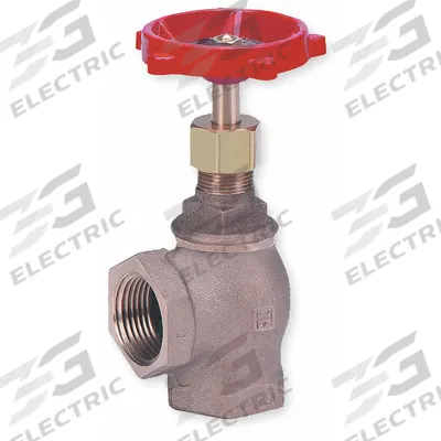 MILWAUKEE VALVE Angle Globe Valve: For Gas/Oil/Steam/Water Media, Bronze, Angle - Bronze Angle-Body General-Service Globe Valves