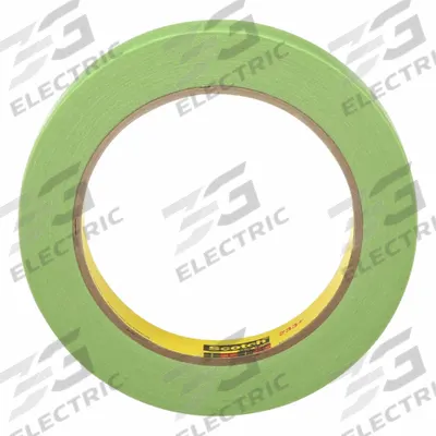 SCOTCH-WELD Masking Tape: 233+, Green, 15/16 in Roll Wd, 60 yd Overall Roll Lg - Colored Masking Tape