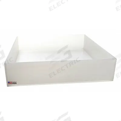 APPROVED VENDOR Lab Tray: Rectangular, Polypropylene, 7.37 L, 10 in Overall Lg - Rectangular Lab Trays