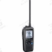 ICOM Handheld Two Way Radios: VHF, Analog, 6 W, 88 Channels, Alphanumeric, IPX7, GPS, Black, M94D (MPN M94D 21 USA). Key specifications — Radio Application: Marine; Product Type: Handheld Two Way Radios; Features: Favorite Channel Function; Bluetooth: No; IP Rating: IPX7; Manufacturer Part Number: M94D 21 USA; Brand: ICOM; Standards: MIL-STD-810 C, D, E, F, G.
