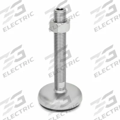 JW WINCO Male-End Leveling Mount: Swiveling Stud, 5/8"-11 Thread Size, 3.94 in - Non-Skid Male Leveling Mounts